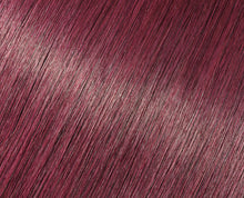 Load image into Gallery viewer, Bright Wine Red Clip-in hair extensions