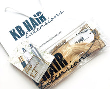 Load image into Gallery viewer, Ash Blonde Highlight #18/613 Deluxe Clip-in hair extensions