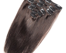 Load image into Gallery viewer, Chocolate Brown #4 Deluxe Clip-in hair extensions