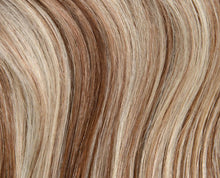 Load image into Gallery viewer, Light Brown/Bleach Blonde Highlights #8/613 Deluxe Clip-in hair extensions