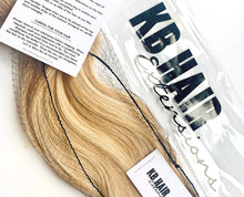 Load image into Gallery viewer, Ash Blonde Highlight #18/613 Deluxe Clip-in hair extensions