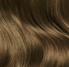 Load image into Gallery viewer, SEAMLESS Champagne/Creamy Chestnut/Highlights #6-24Deluxe Clip-in hair extensions
