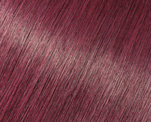 Load image into Gallery viewer, Bright Wine Red Clip-in hair extensions
