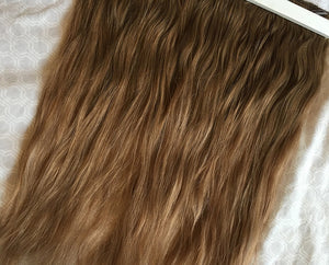 Medium Brown to light blonde Ombre Clip-in hair extensions