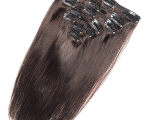Chocolate Brown #4 Standard Clip-in hair extensions