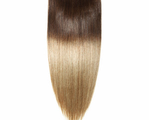 Medium Brown/Golden Blonde Ombre Clip-in hair extensions