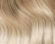 Load image into Gallery viewer, Ash Brown/Platinum Blonde Ombre Clip-in hair extensions
