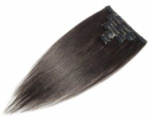 Darkest Brown #2 Extra Deluxe Clip-in hair extensions