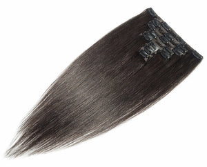 Darkest Brown #2 Deluxe Clip-in hair extensions